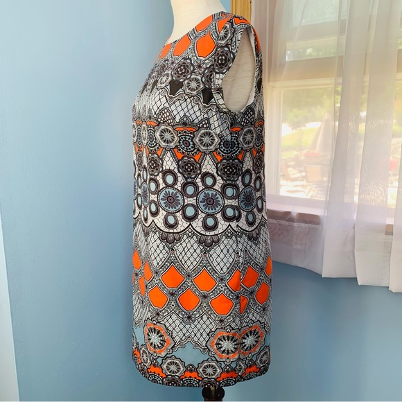 Banana Republic Pattern Cap Sleeve Sheath Dress - Picture 3 of 7